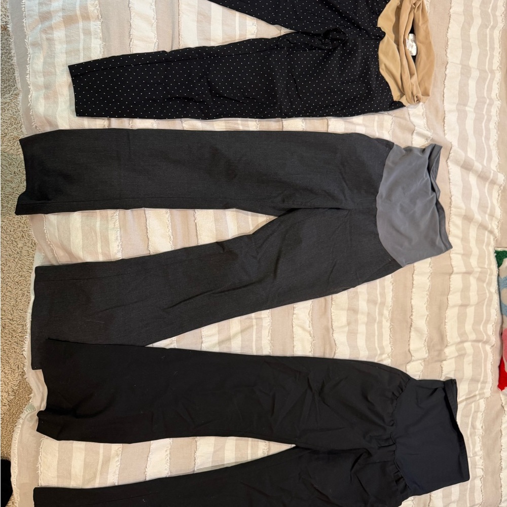 Motherhood Maternity, Pea in the Pod, and Gap maternity slacks work pants